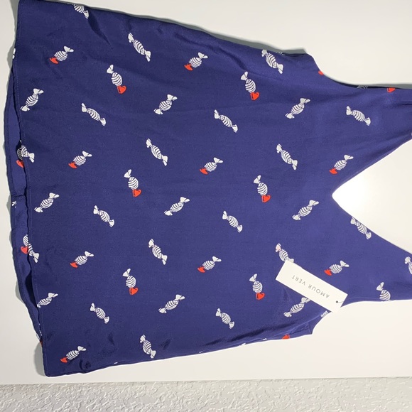 💯 % Silk top by AMOUR VERT (Brand New)🌼 - Picture 7 of 7